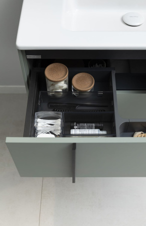 Тумба под раковину Allen Brau Reality 1.32007.CGM 100х46х50 подвесная цвет зеленый/серый