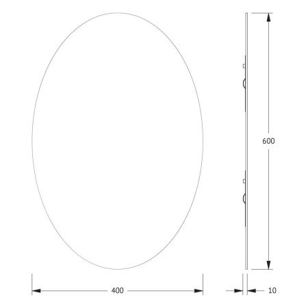 Зеркало Evoform Primary BY 0027 40х60 подвесное