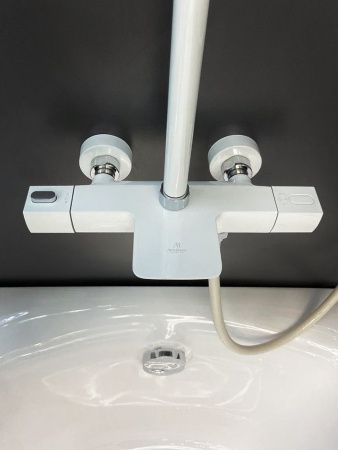 Душевая стойка AltroBagno Diretto AltroBagnoDirertto030413Bi настенная цвет белый