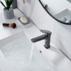 Смеситель Shevanik S4201T на раковину оружейная сталь