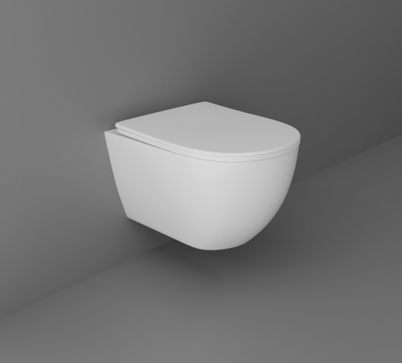 Унитаз подвесной Aquatek ЕВРОПА AQ1900T-00 белый с сиденьем микролифт безободковый смыв торнадо