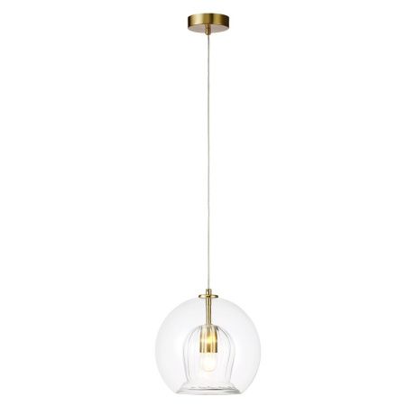 Светильник подвесной Crystal Lux Luisa (Луиса) LUISA SP1 BRASS/TRANSPARENT