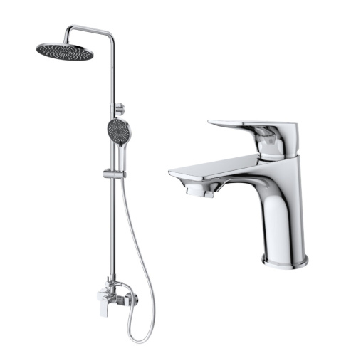 Комплект: стойка со смесителем BelBagno MARINO MARINO-DOCM/LVM-CRM настенный хром - фото 2