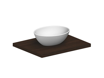 Раковина из санфаянса Scarabeo Thin-Line 8011 41х34 накладная цвет белый