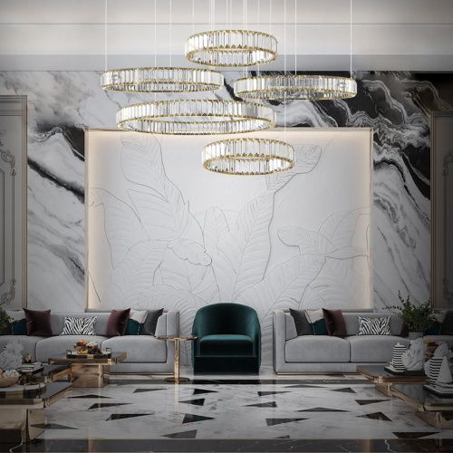 Люстра подвесная Loft It Crystal ring 10135/5 Gold - фото 3