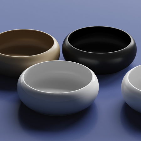 Раковина из сантехнического фарфора Ceramica Nova ELEMENT CN6050MW 36х36 накладная цвет белый матовый без отверстий под смеситель