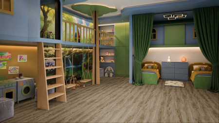 Кварцвиниловая плитка Damy Floor FAMILY LVT 248-8-LVT Дуб Имбирный толщина 0.25 см 43 класс 1227х187