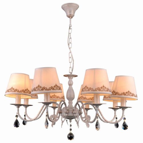 Люстра подвесная Natali Kovaltseva Biarritz (Биарритз) Biarritz 70038-8C IVORY GOLD - фото 2