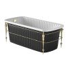 Ванна из искусственного камня Migliore OLIVIA CONSOLE 24382 175х80 отдельностоящая прямоугольная с ножками