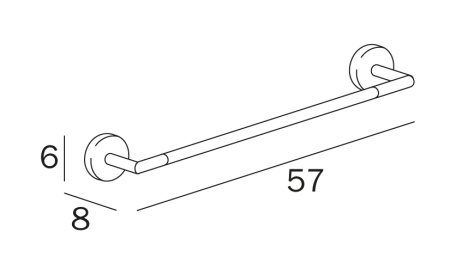 Полотенцедержатель Inda FORUM A3618BCR