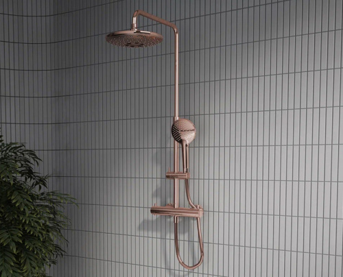 Душевая стойка Vitra Aquaheat A4720526EXP настенная цвет медь - фото 2