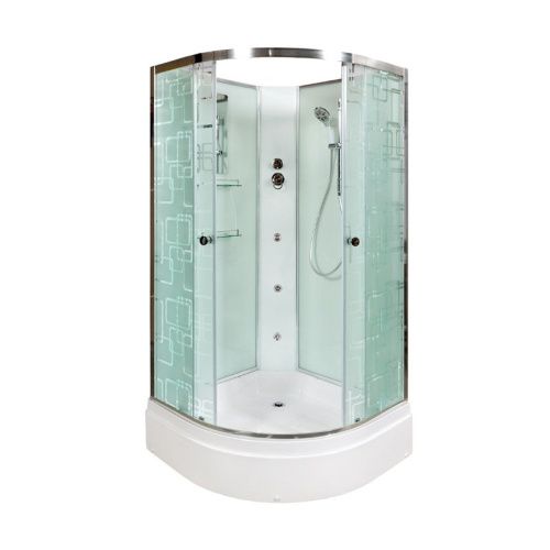 Душевая кабина AvaCan EM3011NGM 110х110 четверть круга без крыши ориентация универсальная