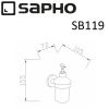 Диспенсер для мыла Sapho SAMBA SB119
