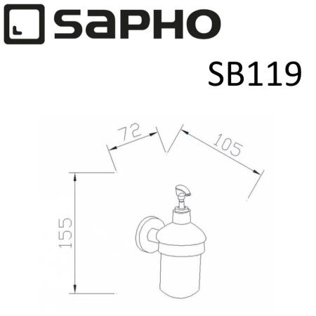Диспенсер для мыла Sapho SAMBA SB119