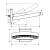 Верхний душ Hansgrohe Rainfinity 26230340 35х35 вороненая сталь