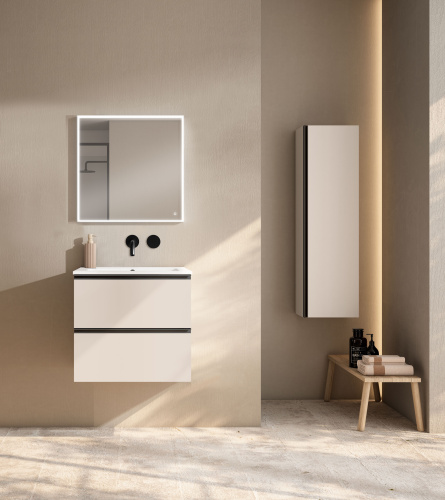 Шкаф-пенал Visobath Granada 70499/Cotton 35х27х120 подвесной цвет бежевый - фото 4