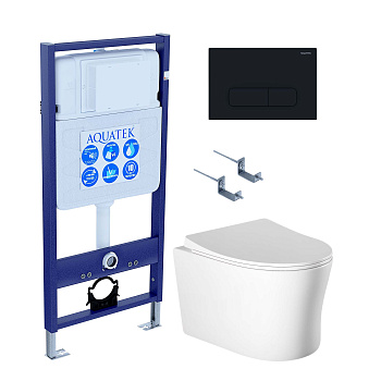 Сет унитаз + инсталляция Aquatek SET AQUATEK НИКА-015 4в1