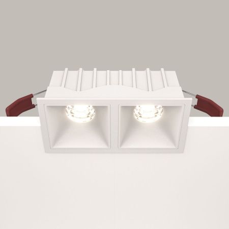 Светильник встраиваемый Maytoni Technical Alfa LED DL043-02-10W4K-SQ-W