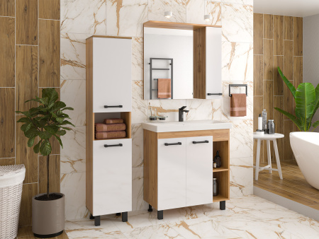 Шкаф-пенал Misty Крафт П-Кра-05035-01Пр 36х29х155 напольный