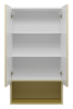 Шкаф Brevita Vega VEG-08060-031 60х32х110 подвесной цвет бежевый/золотой