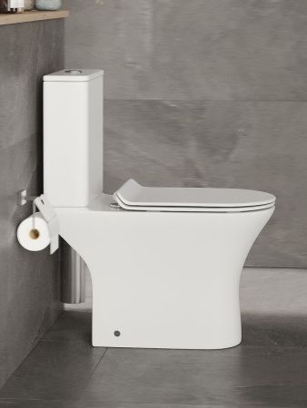 Унитаз напольный с бачком Orange C01-000W белый с сиденьем микролифт душевой смыв