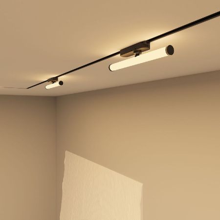 Трековый однофазный светильник Denkirs Strom (Стром) DK6438-BK