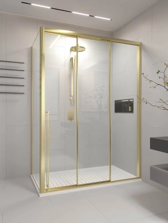 Душевой уголок Veconi Premium Prato PR3/R-SP-170100-01-G-C4 170х100 стекло прозрачное профиль графит без поддона