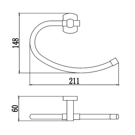 Полотенцедержатель Savol S-009963