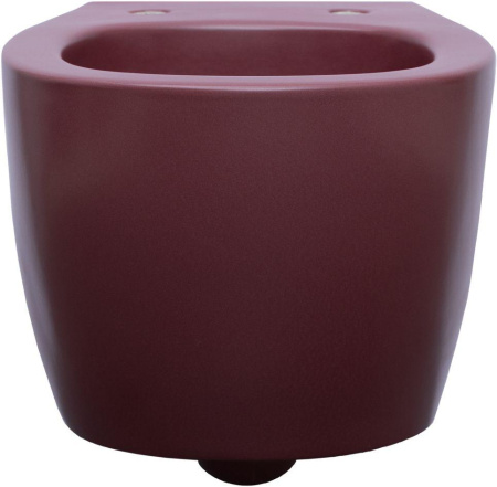 Чаша унитаза подвесная Allen Brau Fantasy 4.11004.BD цвет красный без сиденья безободковая каскадный смыв