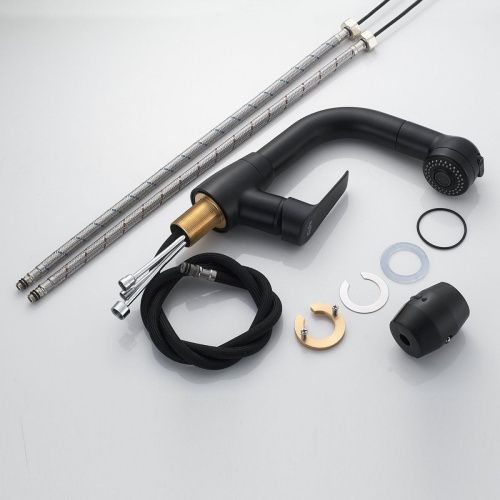 Смеситель Raffine F291H на раковину черный - фото 4