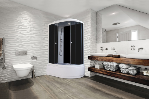 Душевая кабина Parly Classic EC1221L 120х80 асимметричная с крышей - фото 2