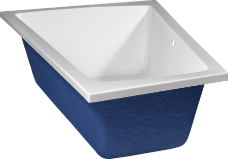 Ванна акриловая C-Bath CBA00502R 170х70 пристенная асимметричная