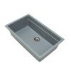 Кухонная мойка Grandex Aqua 500302 75х45 цвет серый поверхность матовая