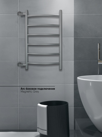 Полотенцесушитель Indigo Arc LASW70-40MG-б/п-60 48х70 водяной серый
