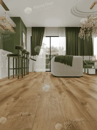 Кварцвиниловый ламинат WPC Alpine Floor Premium 12 ECO 24-7 Дуб Карте толщина 1.2 см 43 класс 1524х228