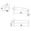 Излив LeMark LM3581C настенный хром