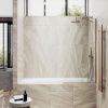 Душевая шторка на ванну Maybah Glass MGV-131-2у 35х140 стекло прозрачное профиль бронза ориентация универсальная