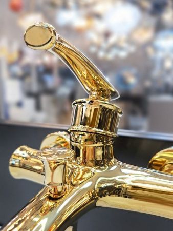 Смеситель для ванны AltroBagno Beatrice AltroBagnoBeatrice0210Or настенный золото