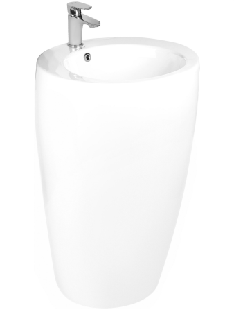 Раковина из санфаянса WeltWasser WW SK 38 см 10000005489 напольная цвет белый глянцевый Раковина из санфаянса WeltWasser WW SK 38 см 10000005489 напольная цвет белый глянцевый