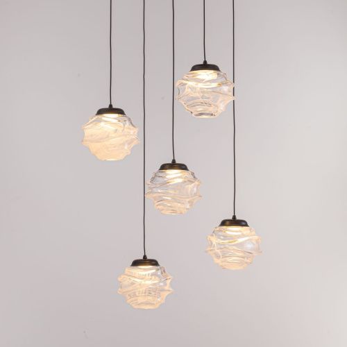 Светильник подвесной Delight Collection MD25030003-5A matt black/clear - фото 2