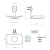 Мыльница THG Infini white porcelain U2D-A02-500