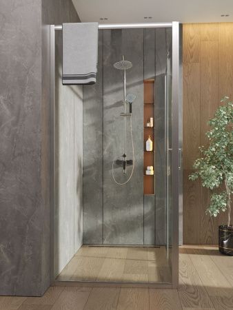 Душевой уголок Orange E23-15090TCR 150х90 стекло прозрачное профиль хром без поддона