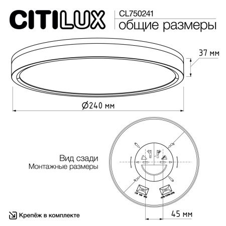 Светильник настенно-потолочный Citilux Etalon (Еталон) CL750241