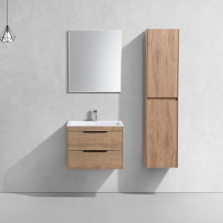 Тумба под раковину Vincea Chiara 2D VMC-2C2600NO 60х50 подвесная цвет коричневый
