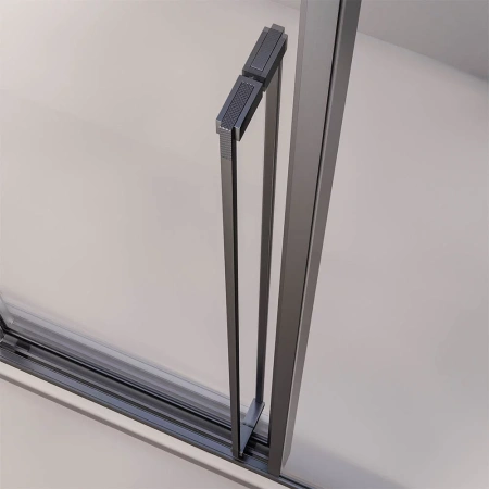 Душевая дверь Veconi PR4/L-190-01-GR-C4 190х200 стекло прозрачное профиль графит