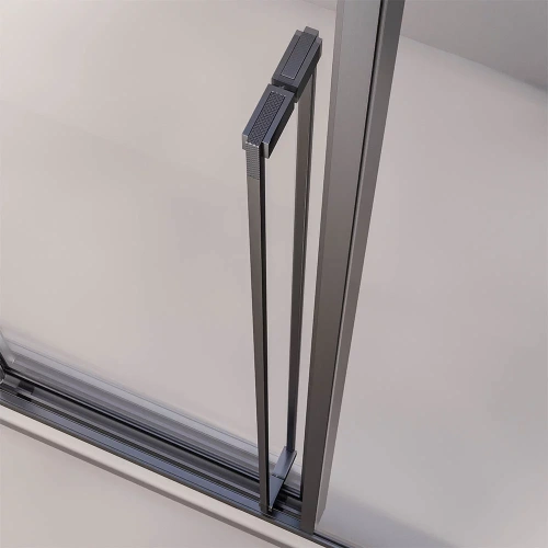 Душевая дверь Veconi Premium Prato 300 PR3/R-120-01-GR-C4 120х200 стекло прозрачное профиль графит - фото 5