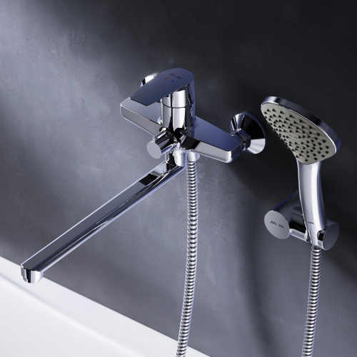 Смеситель для ванны и душа Am.Pm Gem F90A95000 настенный хром без термостата