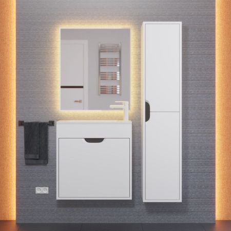 Тумба с раковиной Uperwood UPD Modul 393020557 60х20 цвет белый