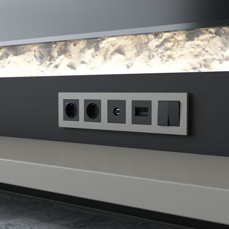 Рамка на 5 постов Werkel Slab 4690389218477