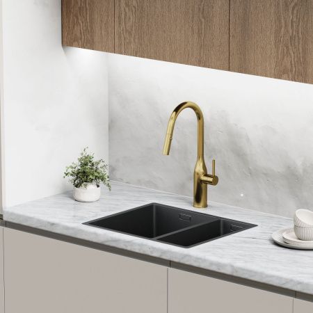 Смеситель для кухни Sancos Grand SC4002BG на мойку золото